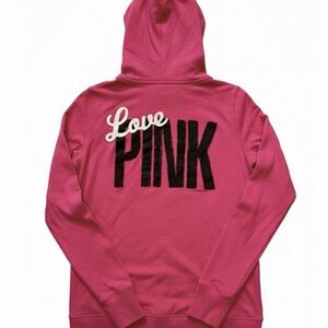 🖤🩷 Victoria’s Secret “PINK” V-Neck Hoodie with Kangaroo Pouch 🩷🖤
